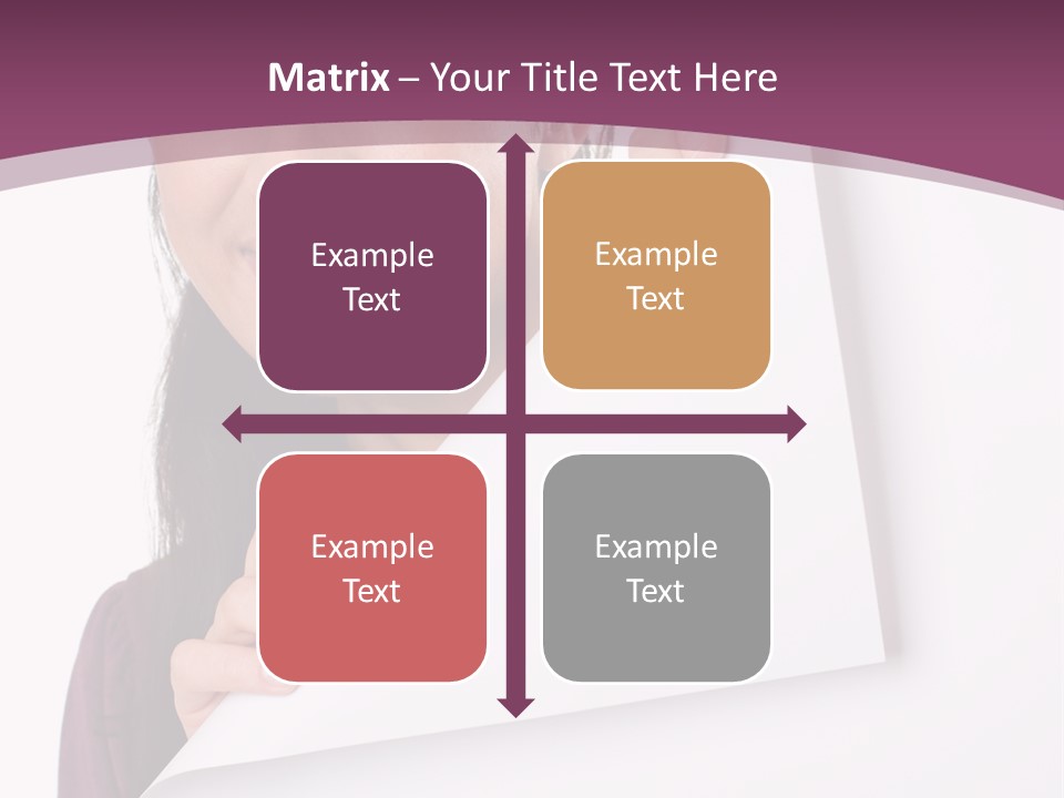 Holding Board Girl PowerPoint Template