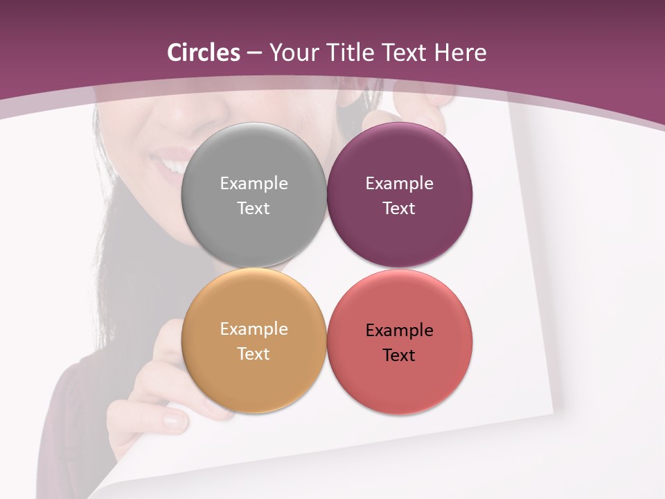 Holding Board Girl PowerPoint Template