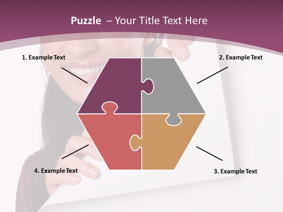 Holding Board Girl PowerPoint Template