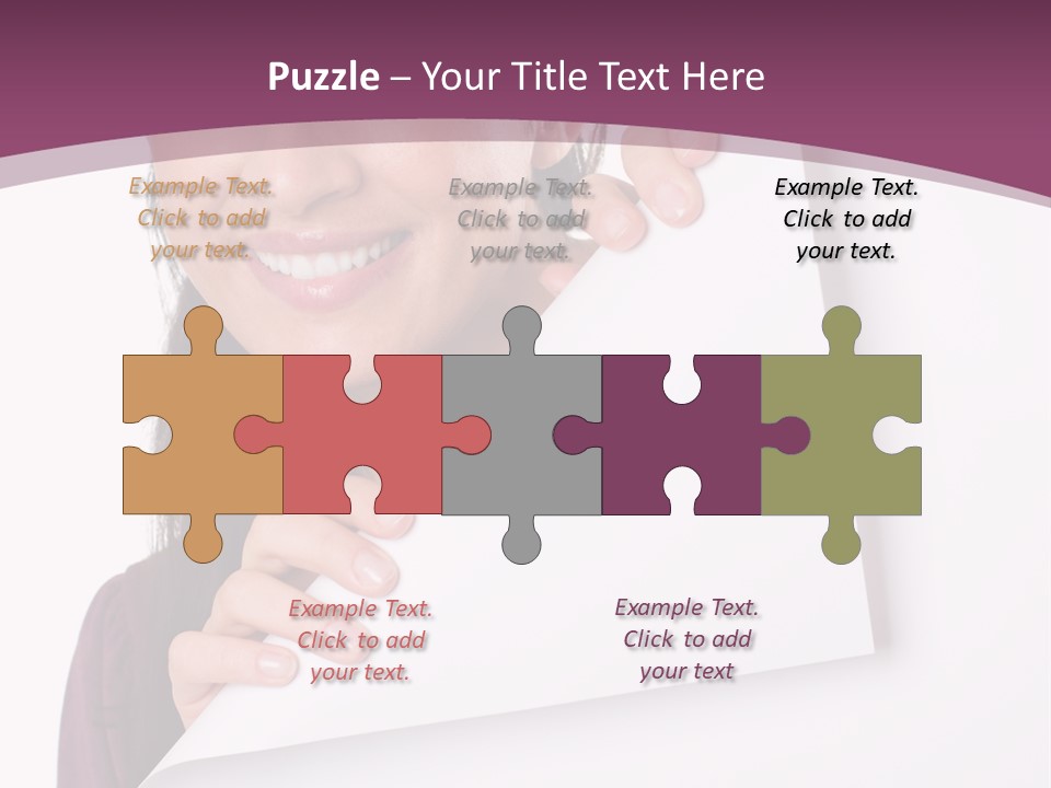 Holding Board Girl PowerPoint Template