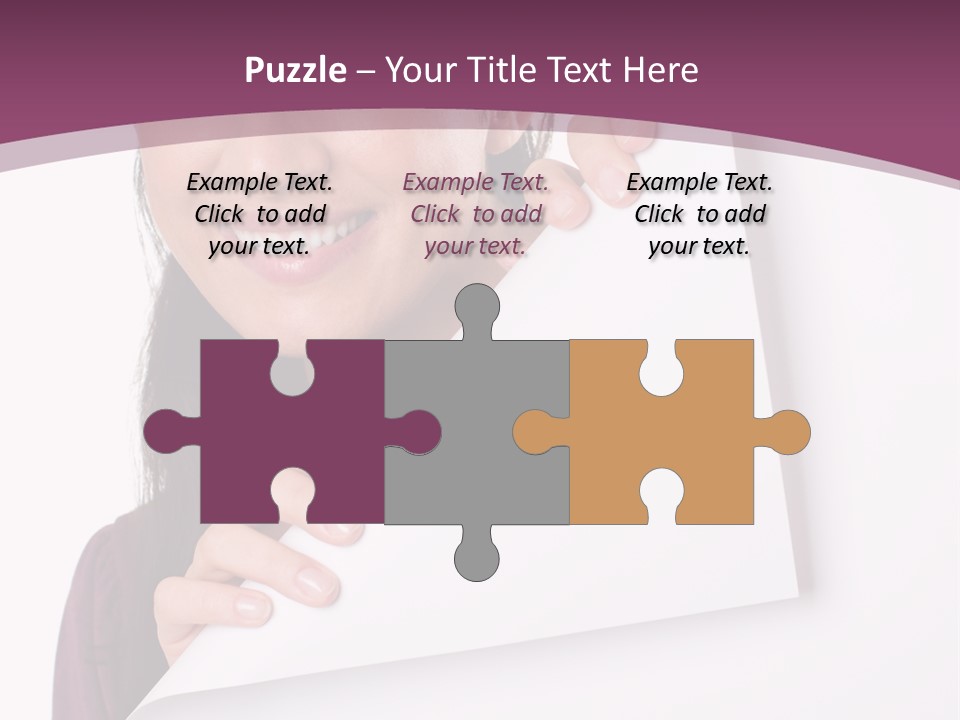 Holding Board Girl PowerPoint Template