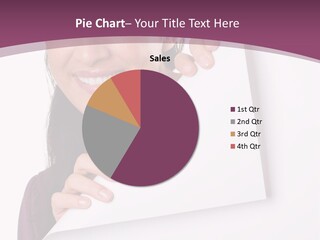 Holding Board Girl PowerPoint Template