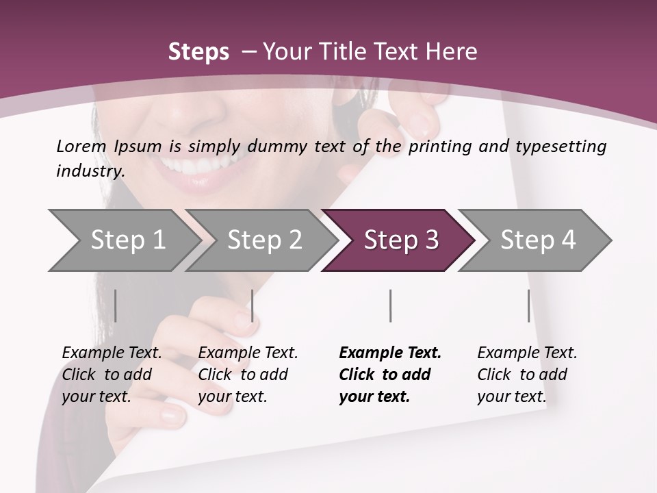 Holding Board Girl PowerPoint Template