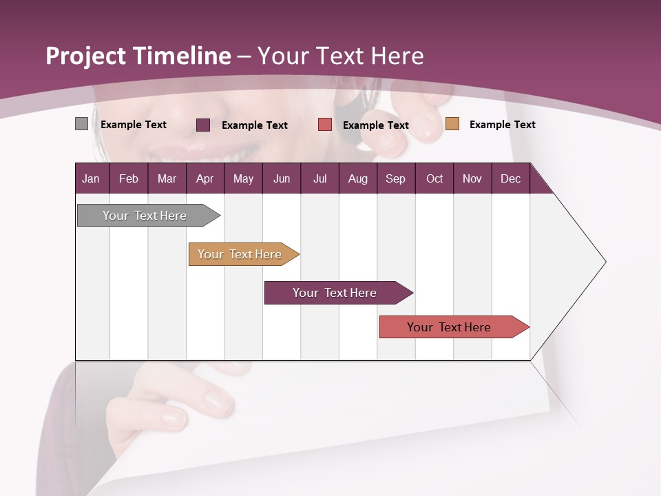 Holding Board Girl PowerPoint Template