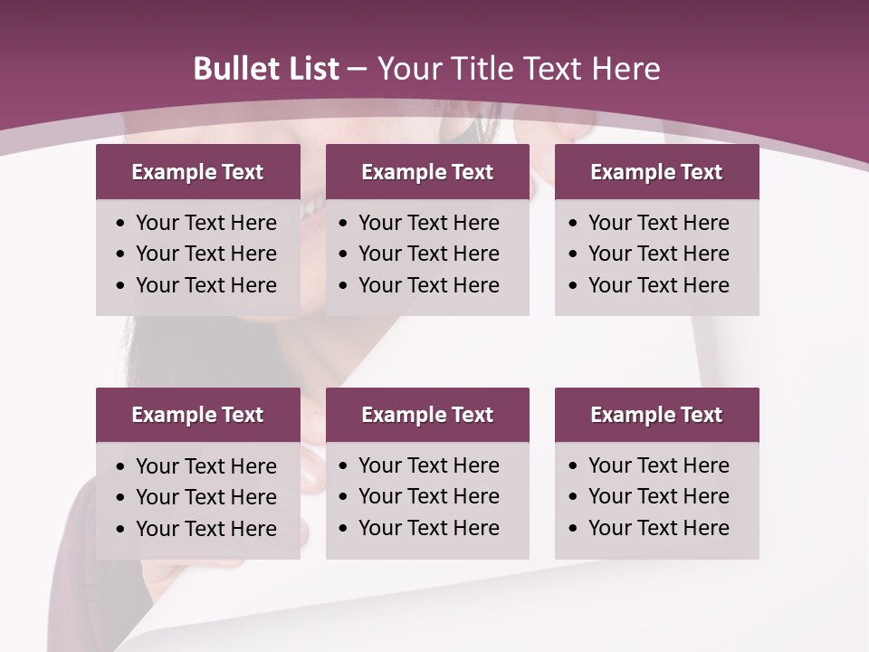 Holding Board Girl PowerPoint Template