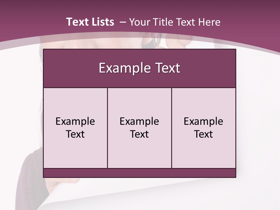 Holding Board Girl PowerPoint Template