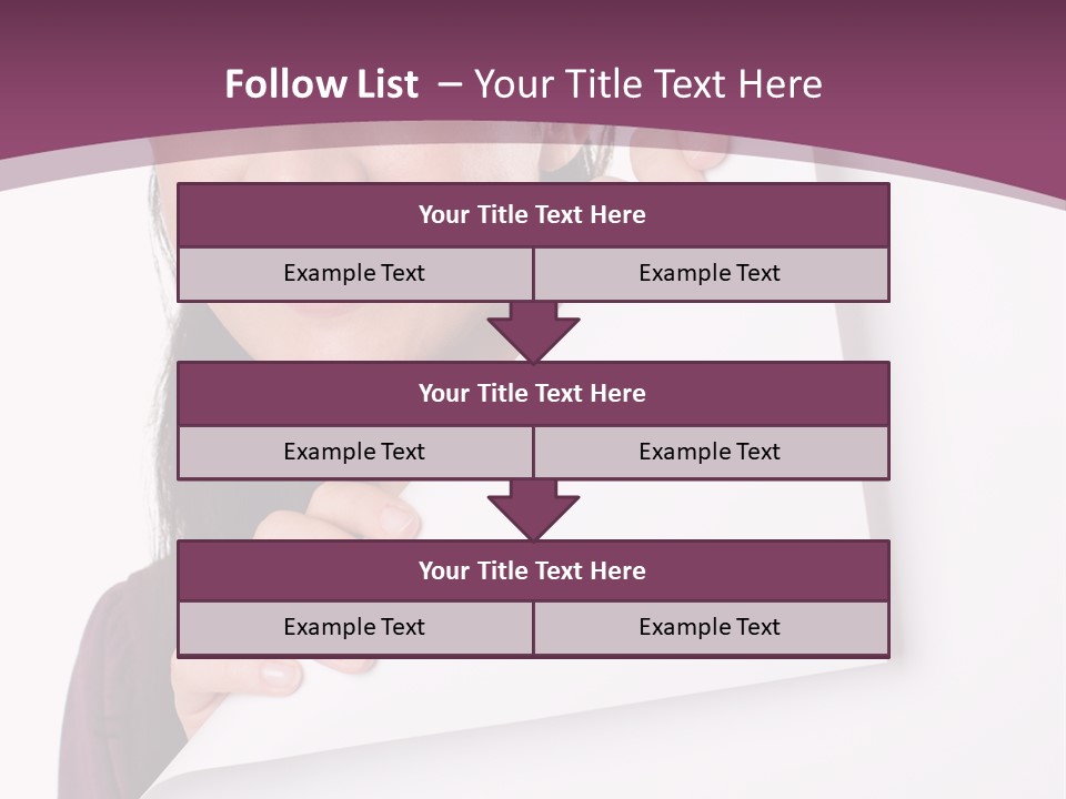 Holding Board Girl PowerPoint Template
