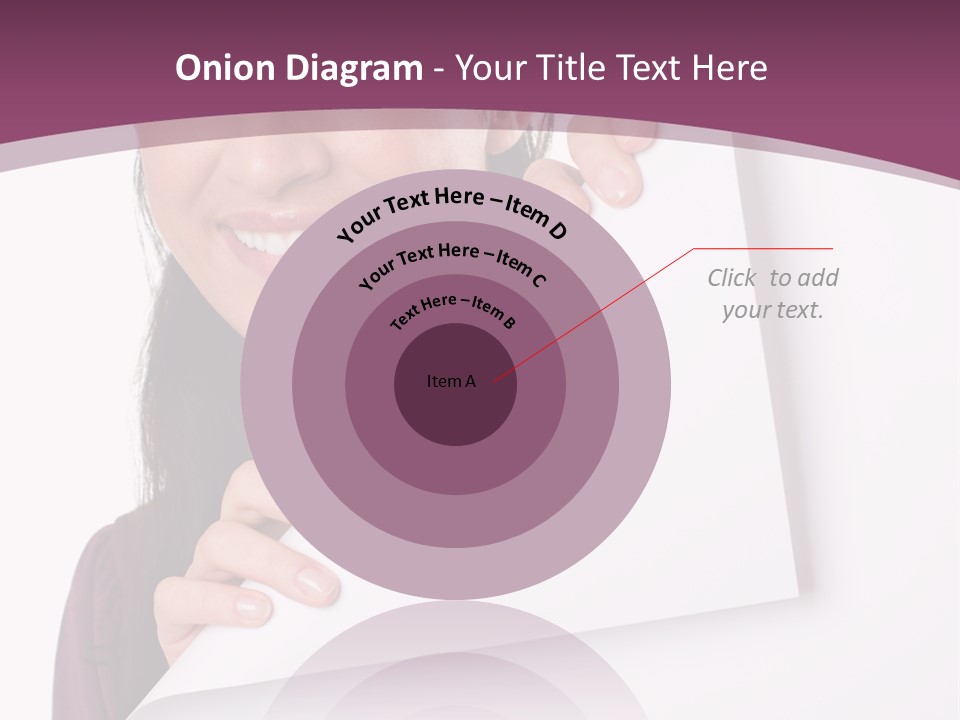 Holding Board Girl PowerPoint Template