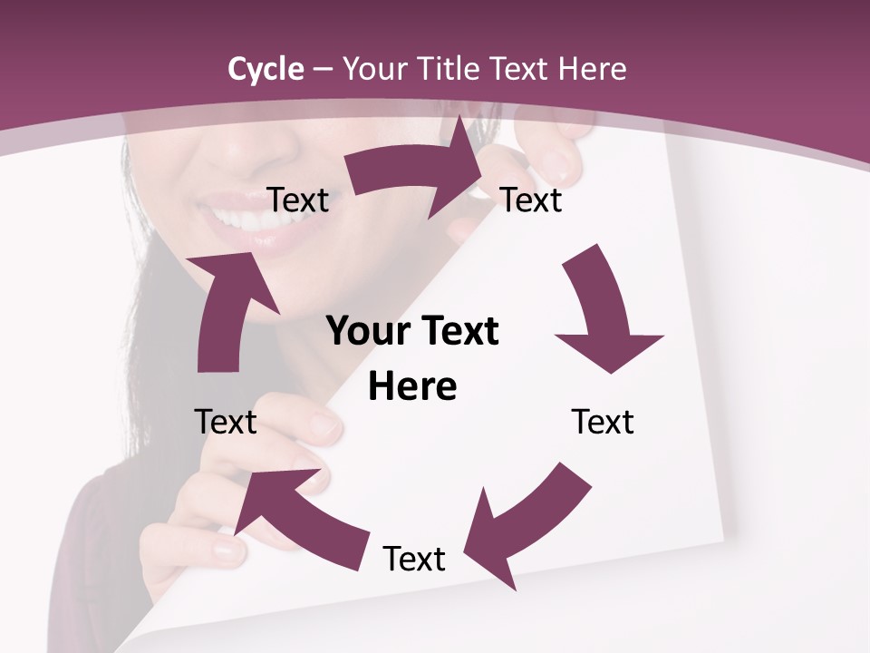 Holding Board Girl PowerPoint Template