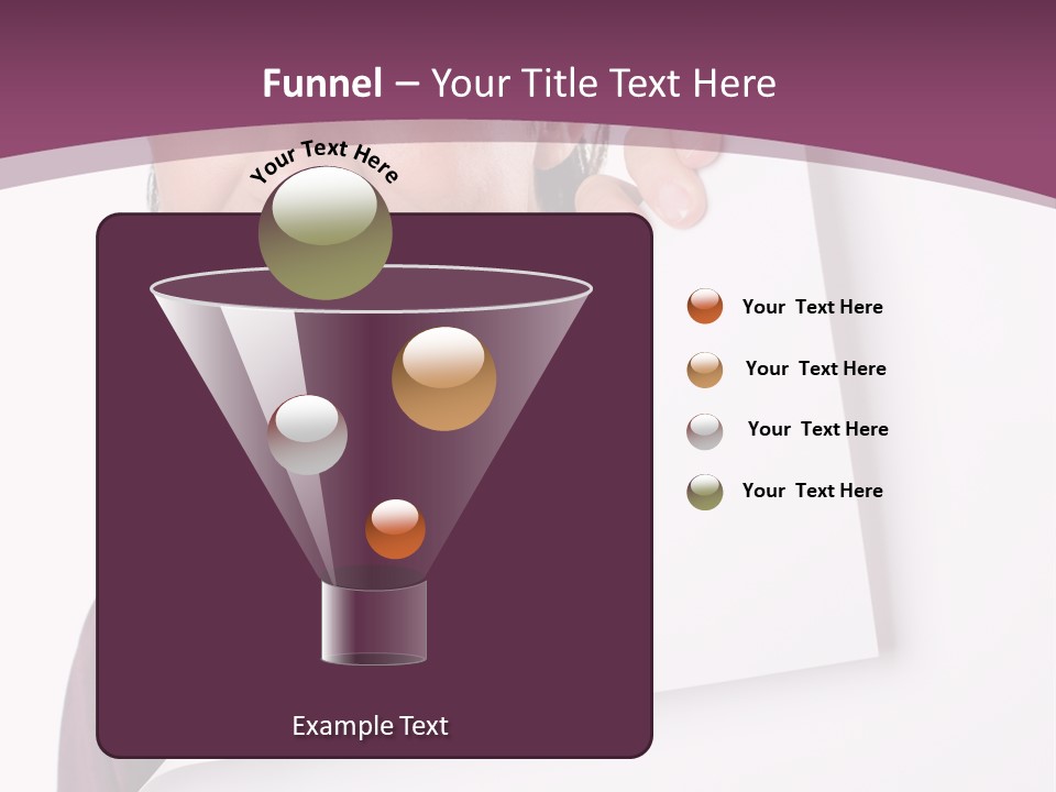 Holding Board Girl PowerPoint Template