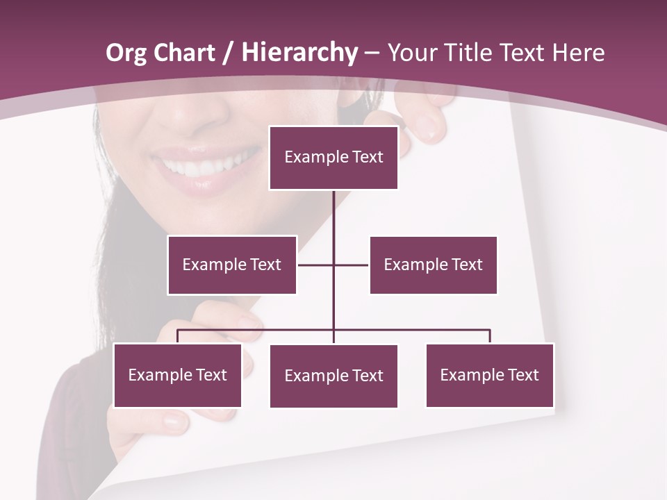 Holding Board Girl PowerPoint Template