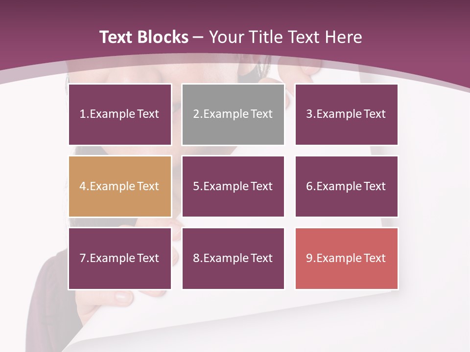 Holding Board Girl PowerPoint Template