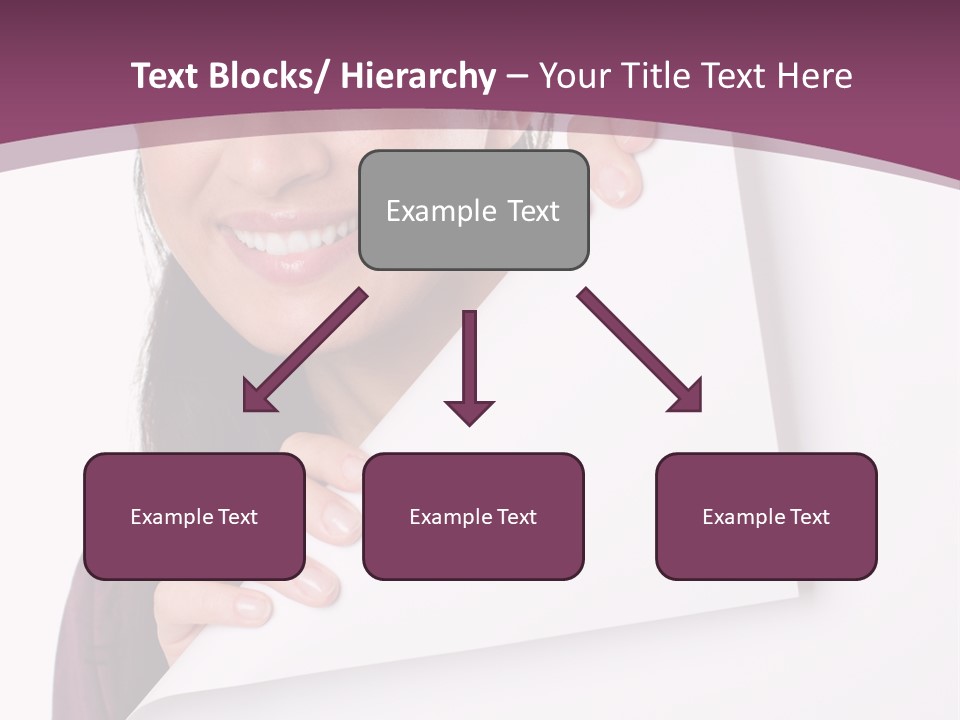Holding Board Girl PowerPoint Template