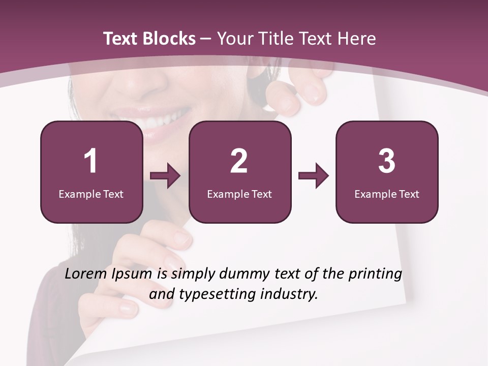 Holding Board Girl PowerPoint Template