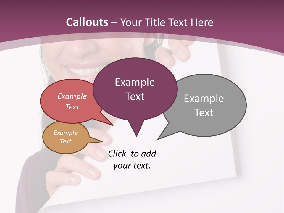 Holding Board Girl PowerPoint Template