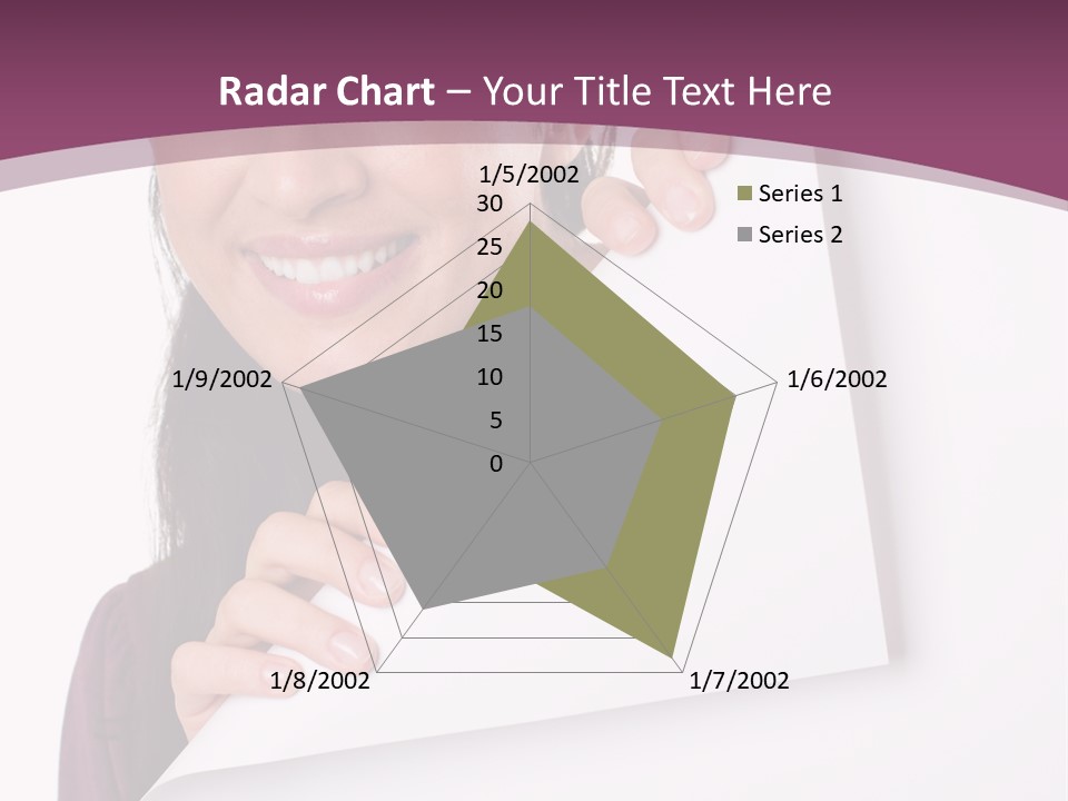 Holding Board Girl PowerPoint Template