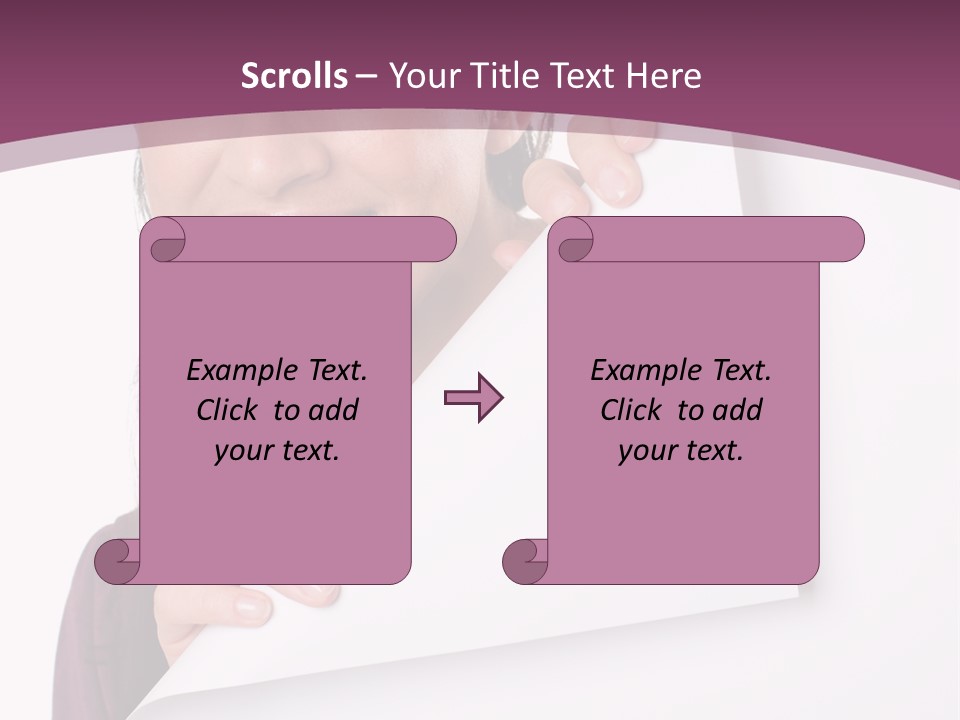 Holding Board Girl PowerPoint Template