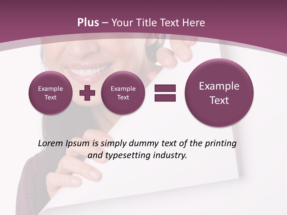 Holding Board Girl PowerPoint Template