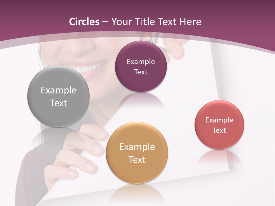 Holding Board Girl PowerPoint Template