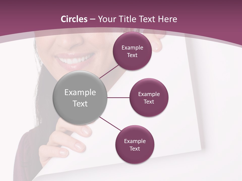 Holding Board Girl PowerPoint Template