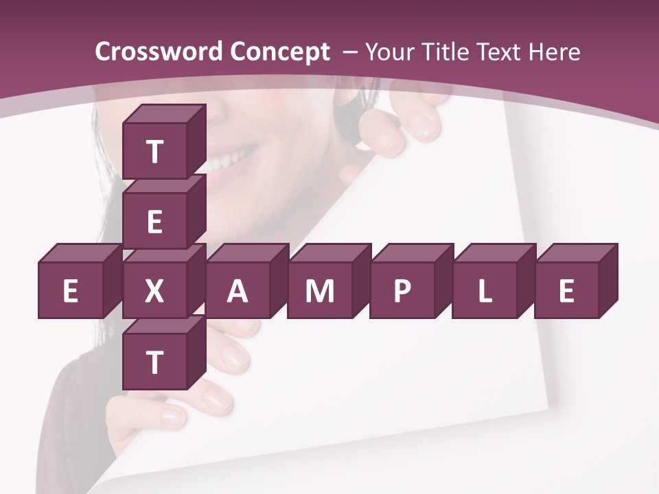 Holding Board Girl PowerPoint Template