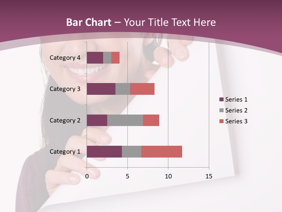 Holding Board Girl PowerPoint Template
