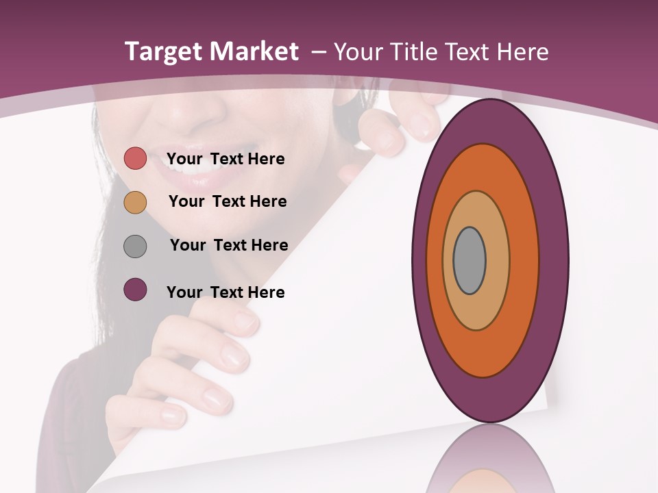 Holding Board Girl PowerPoint Template