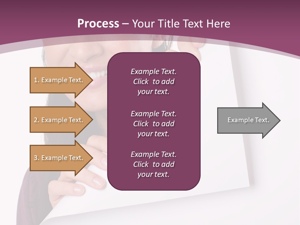 Holding Board Girl PowerPoint Template