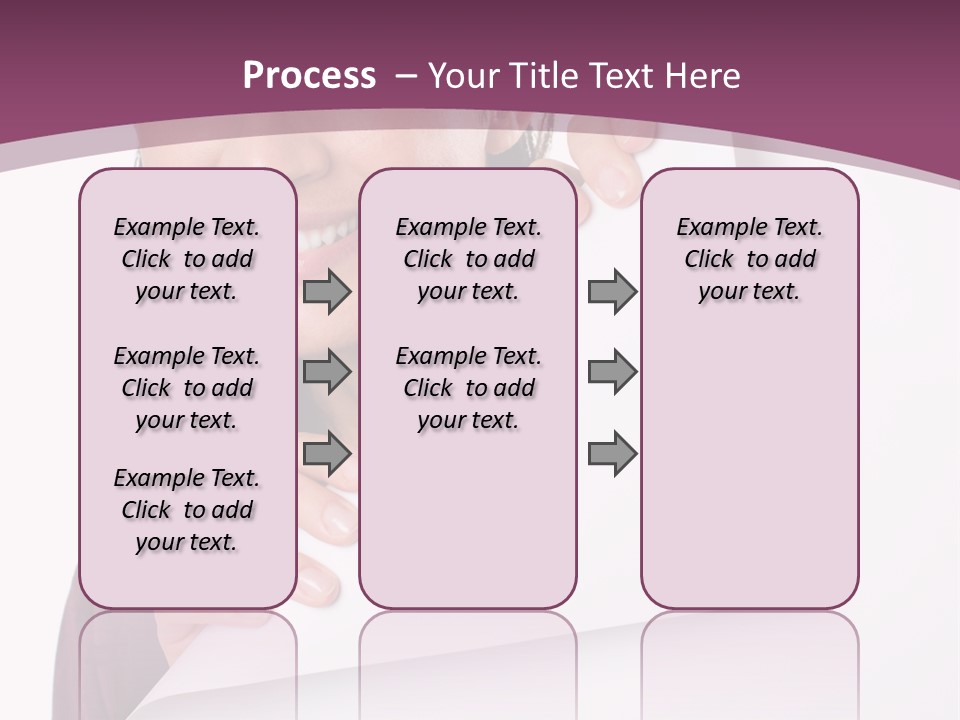 Holding Board Girl PowerPoint Template