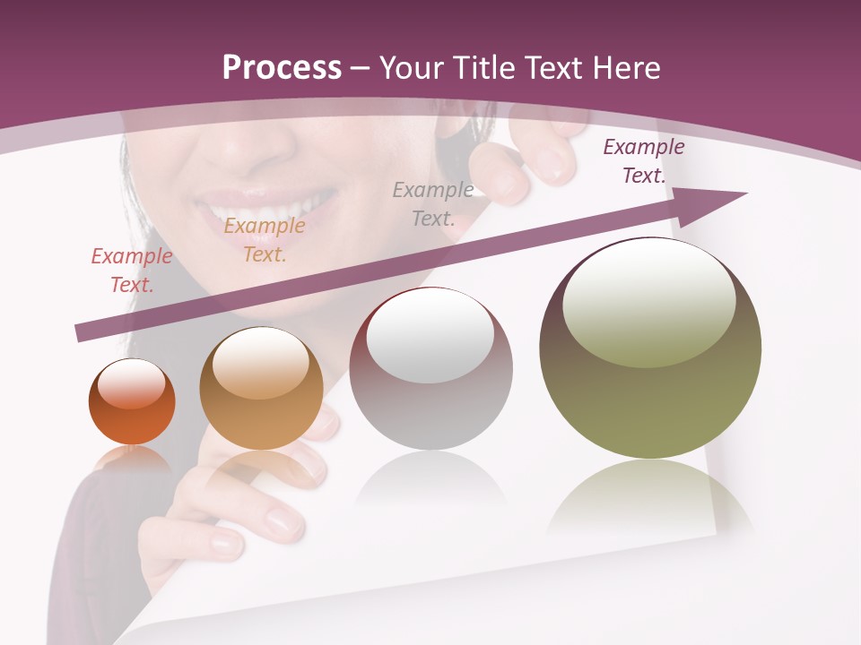 Holding Board Girl PowerPoint Template