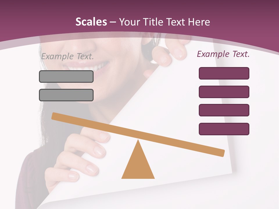 Holding Board Girl PowerPoint Template