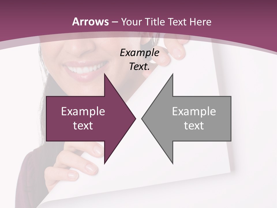 Holding Board Girl PowerPoint Template