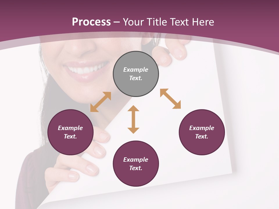 Holding Board Girl PowerPoint Template