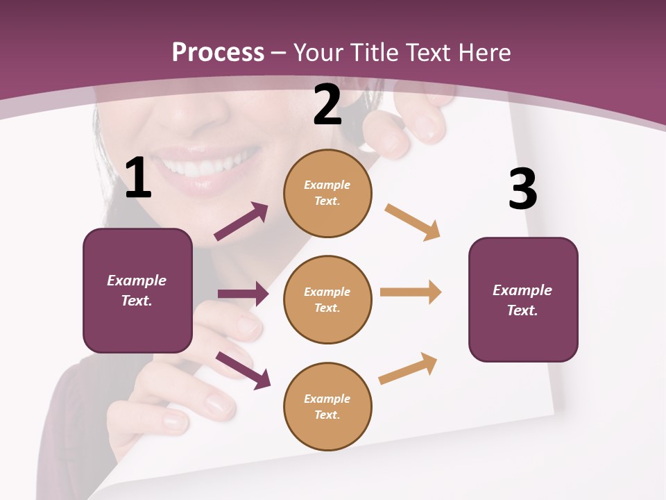 Holding Board Girl PowerPoint Template
