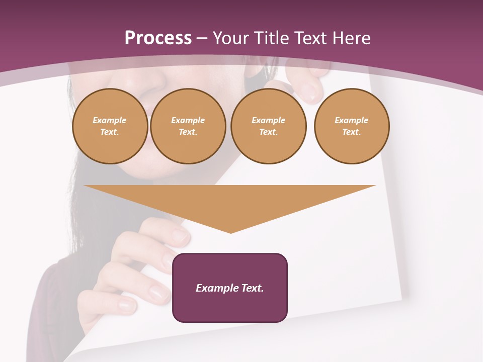 Holding Board Girl PowerPoint Template