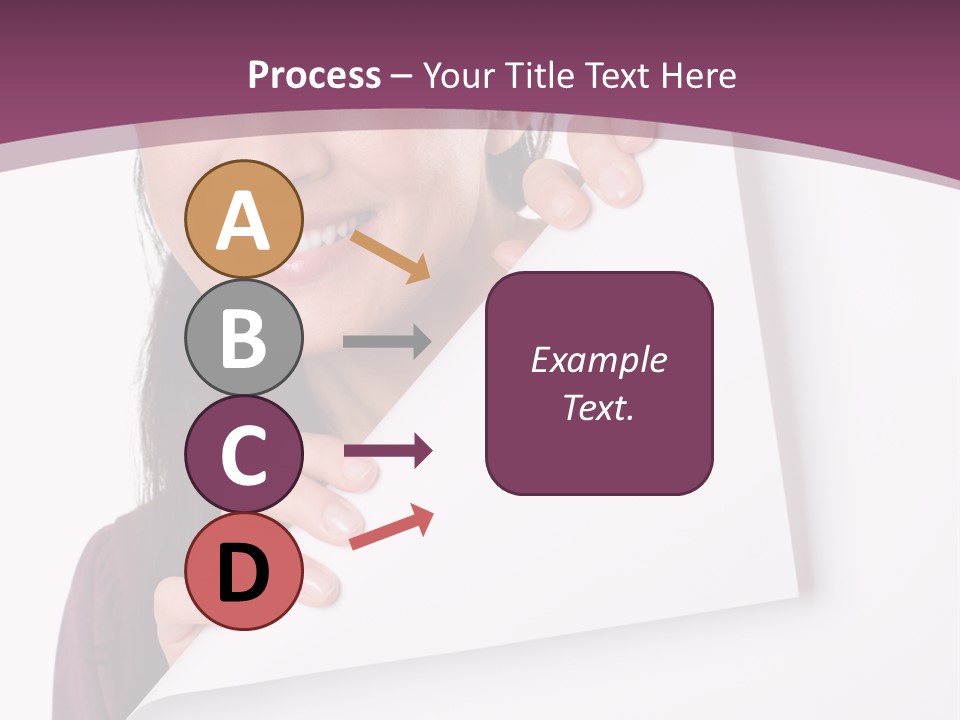 Holding Board Girl PowerPoint Template