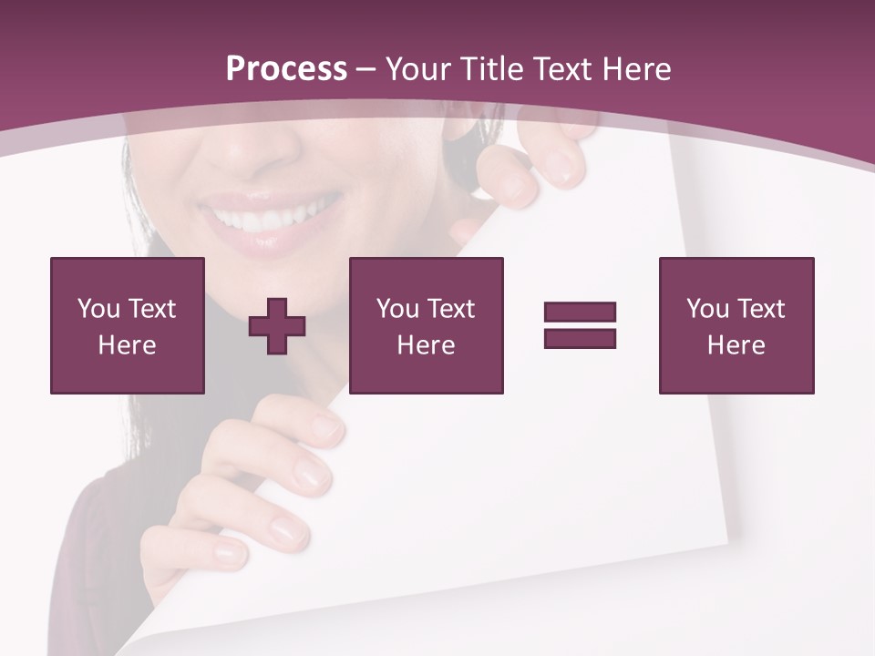 Holding Board Girl PowerPoint Template