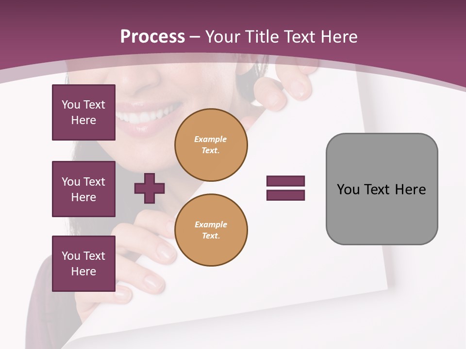 Holding Board Girl PowerPoint Template