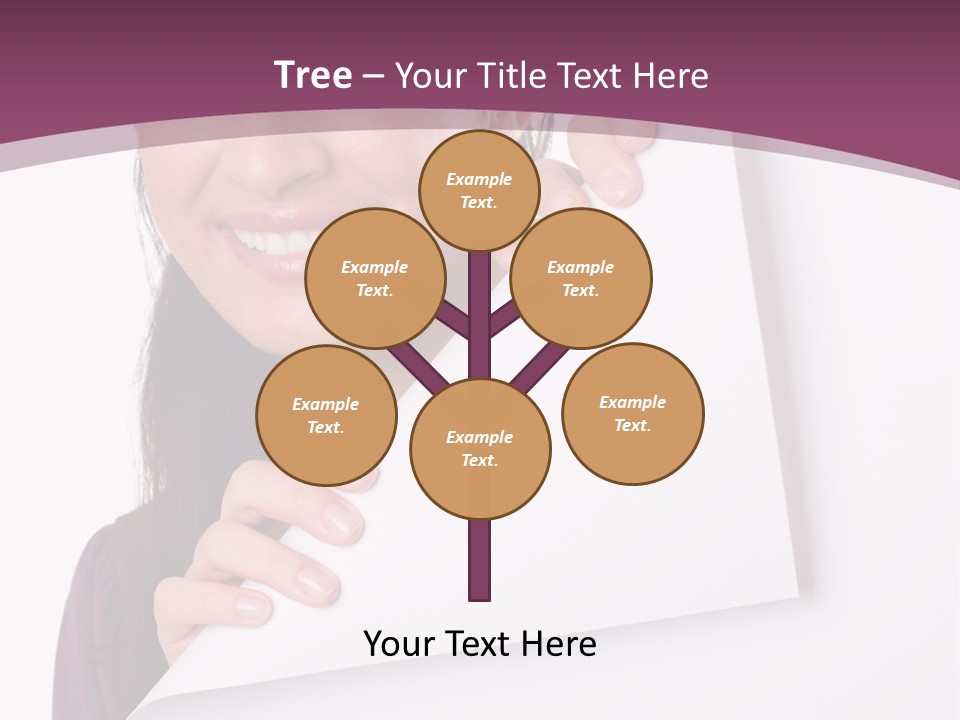 Holding Board Girl PowerPoint Template