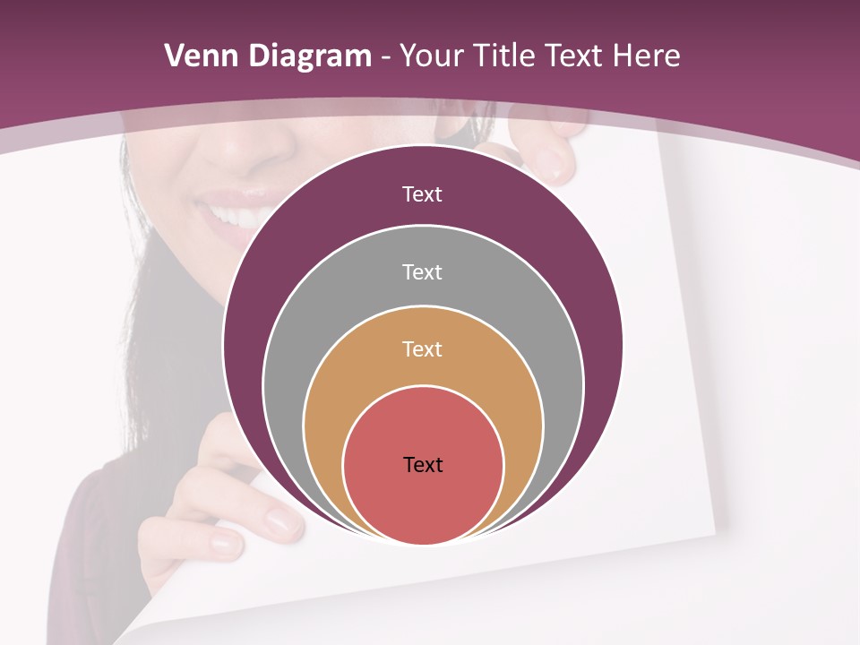 Holding Board Girl PowerPoint Template