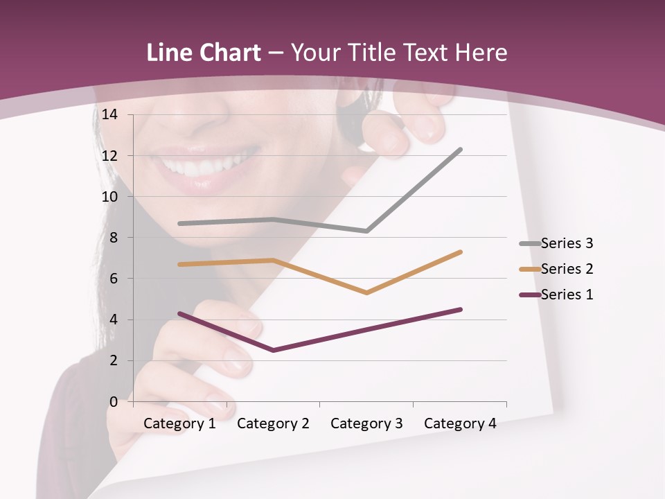 Holding Board Girl PowerPoint Template