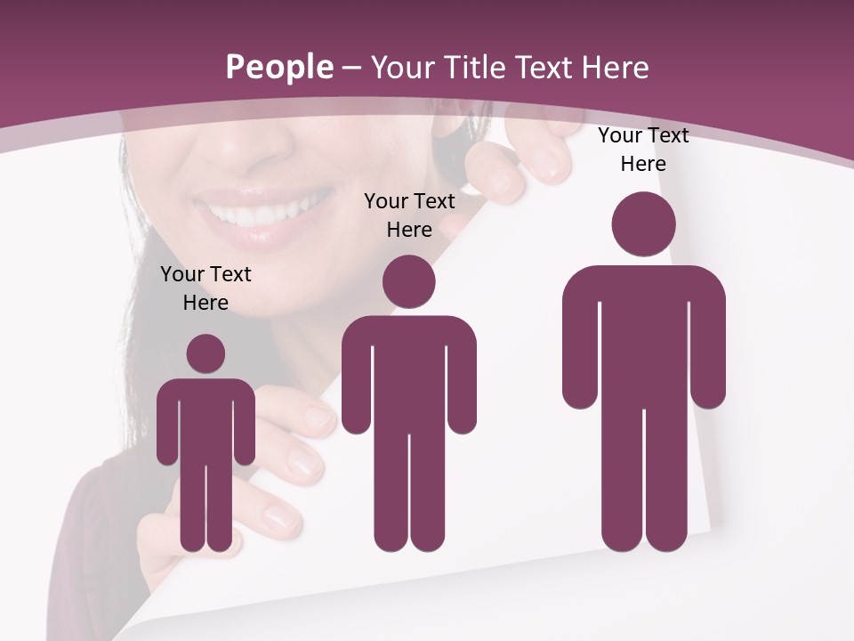 Holding Board Girl PowerPoint Template