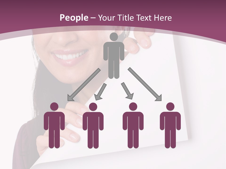 Holding Board Girl PowerPoint Template