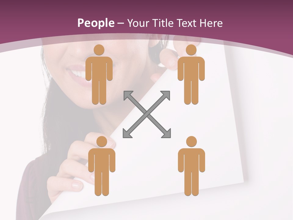 Holding Board Girl PowerPoint Template