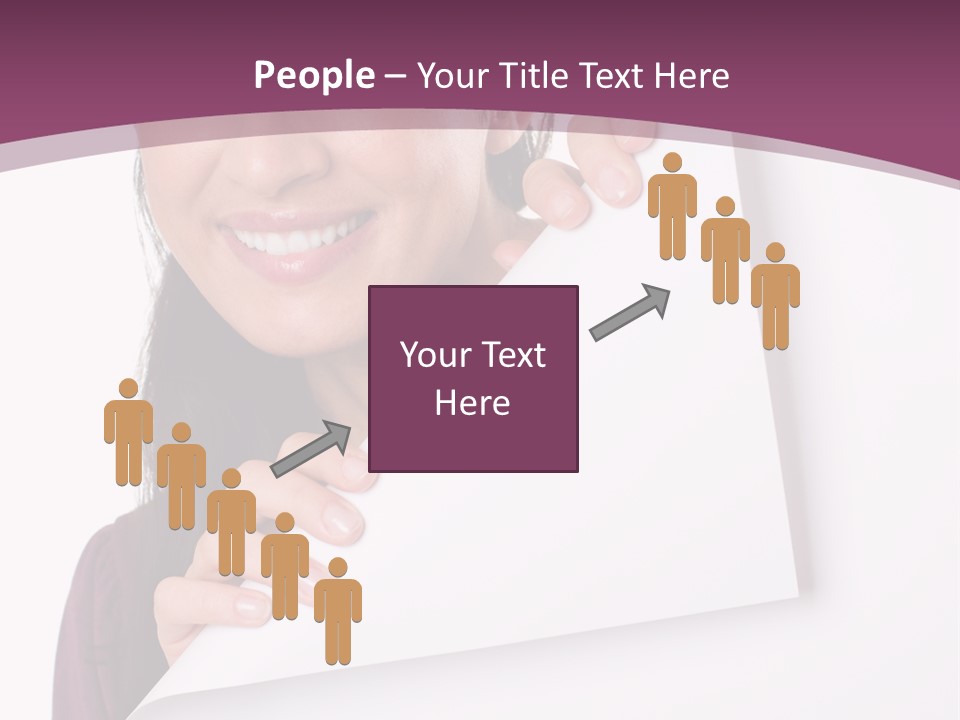 Holding Board Girl PowerPoint Template