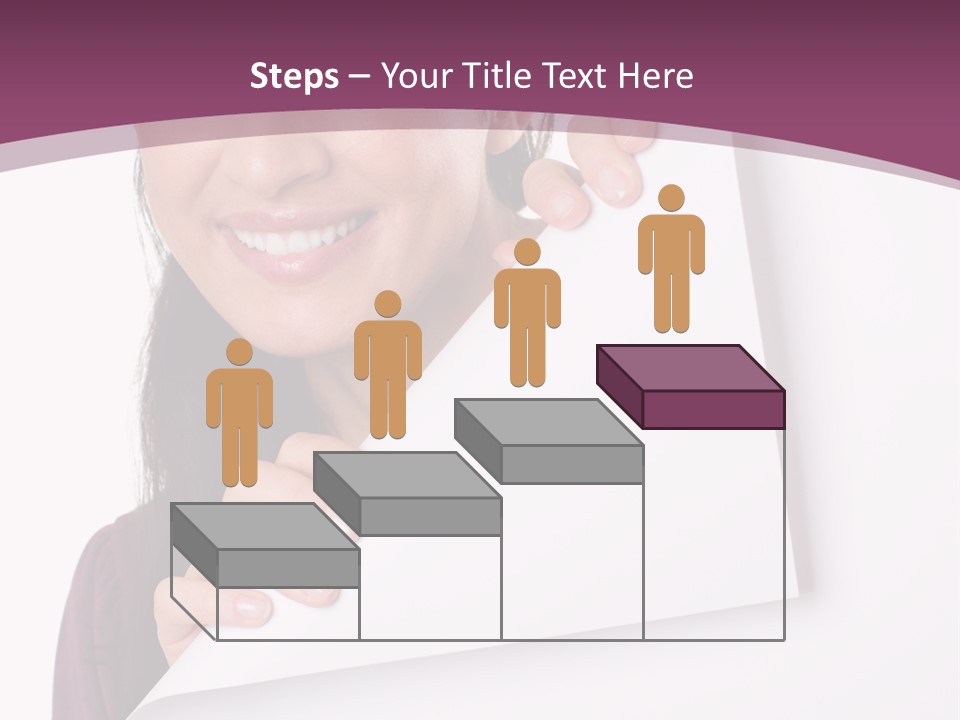 Holding Board Girl PowerPoint Template
