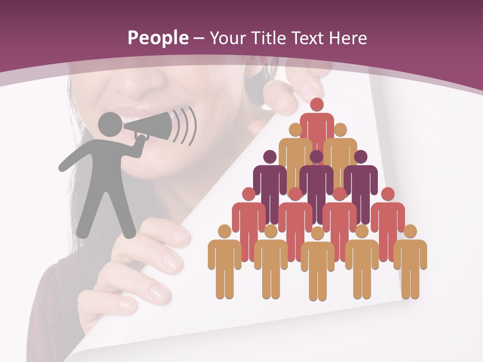 Holding Board Girl PowerPoint Template