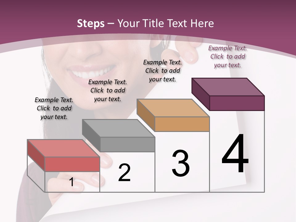 Holding Board Girl PowerPoint Template