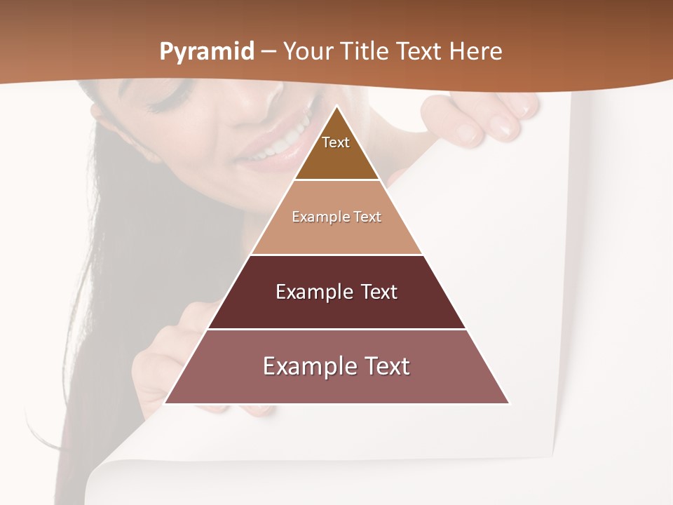 Girl Text White Background PowerPoint Template