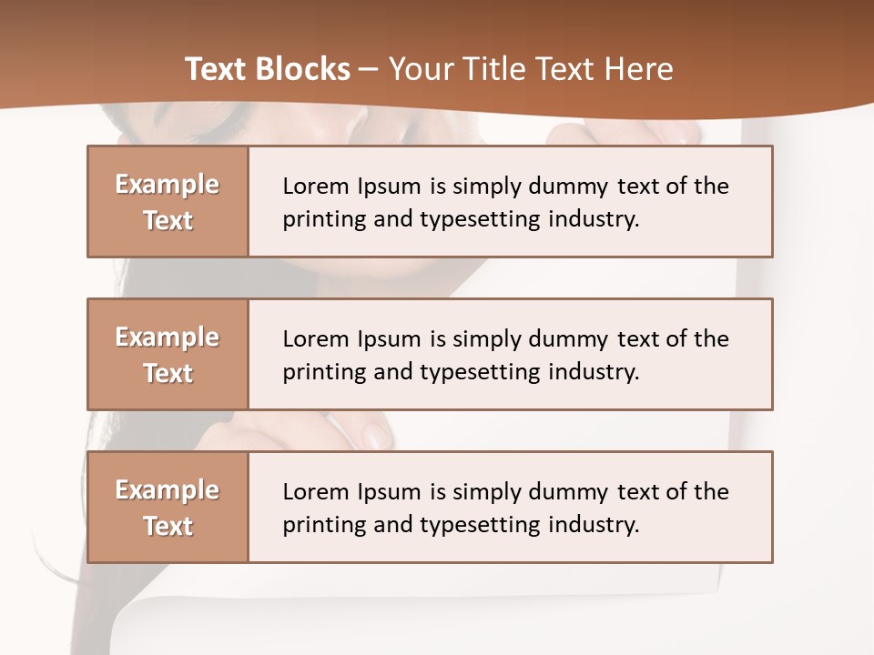 Girl Text White Background PowerPoint Template